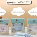 Snow Owl Bamboo Washcloth 11"x11" Pack 6