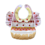 Waterproof Baby Bib Bibbella Vanilla Strawberry