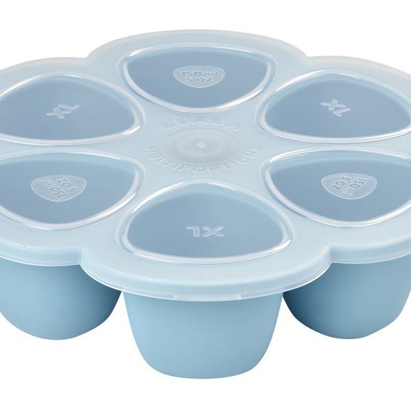 Beaba Silicone Multiportions 6 x 150ml - Windy Blue