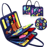 Montessori Busy Book - Blue Dino